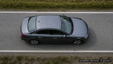 KI-generiertes Symbolfoto zu Verkehrskontrolle mit Alkohol am Steuer bei B 300 zwischen Friedberg und Aichach