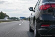KI-generiertes Symbolfoto zu Nötigung im Straßenverkehr bei B12 zwischen Ketterschwang und Jengen