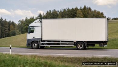 KI-generiertes Symbolfoto zu Verkehrsunfall bei B12 zwischen Kaufbeuren und Altdorf