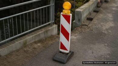 KI-generiertes Symbolfoto zu Diebstahl und Sachbeschädigung bei Babenhausen, Straße „Auf der Wies“