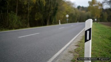 KI-generiertes Symbolfoto zu Gefährlicher Eingriff in den Straßenverkehr bei Babenhausen, Stadtgasse