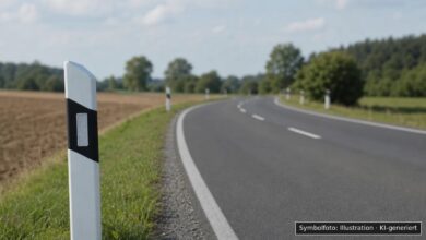 KI-generiertes Symbolfoto zu Verkehrsunfall bei Bad Wörishofen