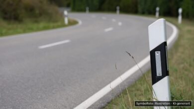 KI-generiertes Symbolfoto zu Verkehrsunfallflucht bei Betzigau
