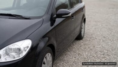 KI-generiertes Symbolfoto zu Verkehrsunfallflucht bei Buchloe