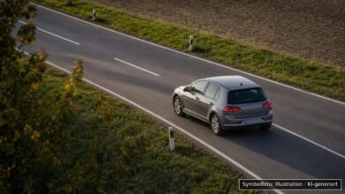 KI-generiertes Symbolfoto zu Verkehrskontrolle bei Dillingen