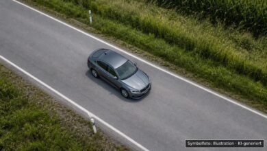 KI-generiertes Symbolfoto zu Verkehrsunfall bei Donauwörth