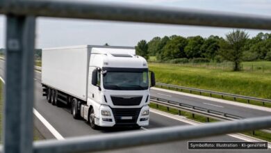 KI-generiertes Symbolfoto zu Verkehrsunfall bei Donauwörth