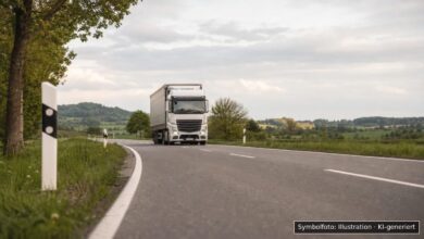 KI-generiertes Symbolfoto zu Verkehrsunfall bei Ehingen, Spitalstraße