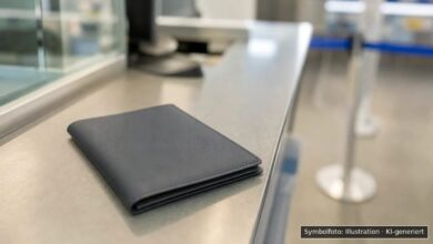 KI-generiertes Symbolfoto zu Grenzkontrolle / Einreiseverweigerung bei Memmingerberg, Flughafen Memmingen