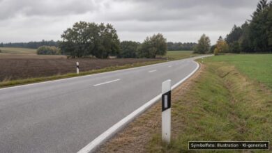 KI-generiertes Symbolfoto zu Verkehrsunfall bei Erkheim
