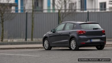 KI-generiertes Symbolfoto zu Verkehrsunfallflucht bei Donauwörth