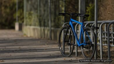 KI-generiertes Symbolfoto zu Fahrraddiebstahl bei Pfersee, Augsburg