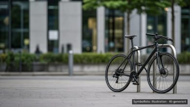 KI-generiertes Symbolfoto zu Fahrraddiebstahl bei Oberhausen, Augsburg