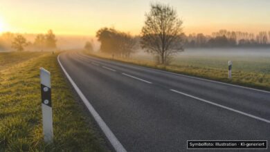 KI-generiertes Symbolfoto zu Verkehrsunfallflucht bei Finningen