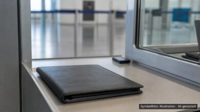 KI-generiertes Symbolfoto zu Grenzpolizeiliche Kontrolle bei Flughafen Memmingen, Memmingerberg