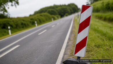KI-generiertes Symbolfoto zu Verkehrskontrolle mit Alkohol- und Drogenverdacht bei Friedberg, Aichacher Straße