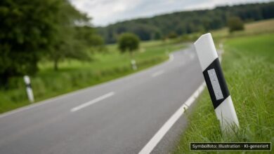 KI-generiertes Symbolfoto zu Verkehrsunfall bei Unterroth