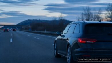 KI-generiertes Symbolfoto zu Verkehrskontrolle / Drogenfahrt bei Grenzübergang Füssen