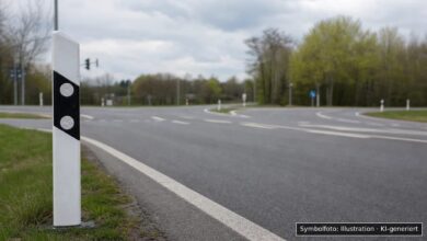 KI-generiertes Symbolfoto zu Verkehrsunfall bei Grasbrunn