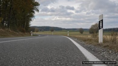 KI-generiertes Symbolfoto zu Verkehrsunfallflucht bei Günzburg