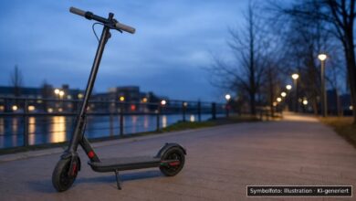KI-generiertes Symbolfoto zu Unfall mit E-Scooter bei Immenstadt, Auwaldzentrum