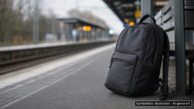 KI-generiertes Symbolfoto zu Diebstahl bei Immenstadt, Bahnlinie gegenüber dem Hauptbahnhof