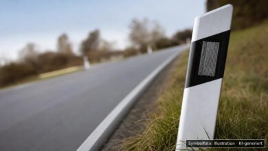 KI-generiertes Symbolfoto zu Verkehrsunfallflucht bei Immenstadt, Tannachstraße