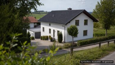 KI-generiertes Symbolfoto zu Brand bei Mittelhofen, Stiefenhofen