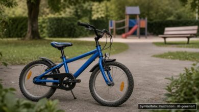KI-generiertes Symbolfoto zu Fahrraddiebstahl / Zeugenaufruf bei Kempten, Engelhaldepark