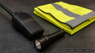 KI-generiertes Symbolfoto zu Polizeieinsatz / Zeugenaufruf bei Kempten
