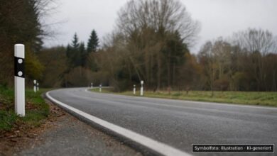 KI-generiertes Symbolfoto zu Verkehrsunfallflucht bei Kempten, Magnusstraße