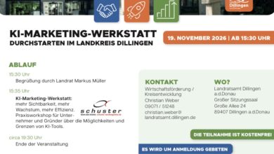 Beitragsbild zu KI-Marketing-Werkstatt im Landratsamt Dillingen am 19. November 2026
