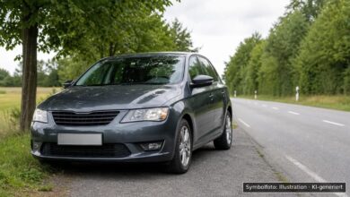 KI-generiertes Symbolfoto zu Verkehrskontrolle mit Festnahme bei Königsbrunn