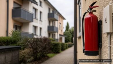 KI-generiertes Symbolfoto zu Wohnungsbrand bei Memmingen, Rheineckstraße