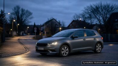 KI-generiertes Symbolfoto zu Verkehrsunfall bei Langenau