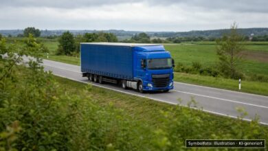 KI-generiertes Symbolfoto zu Verkehrsunfall mit Unfallflucht bei Langweid am Lech