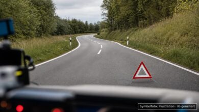 KI-generiertes Symbolfoto zu Verkehrskontrolle bei Lauingen