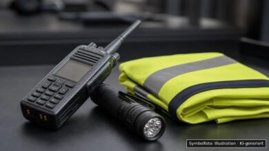 KI-generiertes Symbolfoto zu Polizeieinsatz wegen Böllern bei Laupheim, Rabenstraße