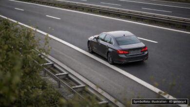 KI-generiertes Symbolfoto zu Verkehrskontrolle bei Tank- und Rastanlage Leipheim an der A8
