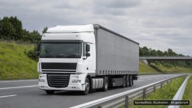 KI-generiertes Symbolfoto zu Fahrzeugbrand bei A8 zwischen Zusmarshausen und der Anschlussstelle Burgau (Jettingen-Scheppach)