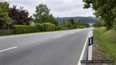 KI-generiertes Symbolfoto zu Verkehrsunfallflucht bei Marktoberdorf