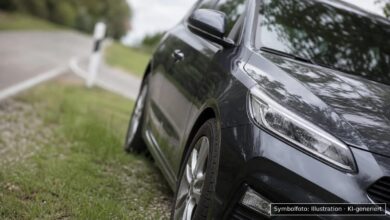 KI-generiertes Symbolfoto zu Verkehrsunfall bei Marktoffingen, Schulweg