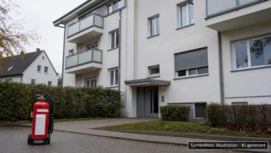 KI-generiertes Symbolfoto zu Feuerwehreinsatz bei Memmingen, Brandenburger Straße