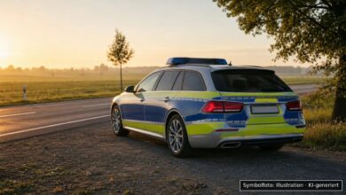 KI-generiertes Symbolfoto zu Verkehrsverstoß / Abschleppung bei Flughafen Memmingen, Memmingerberg