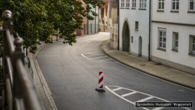 KI-generiertes Symbolfoto zu Verkehrsunfallflucht bei Nördlingen