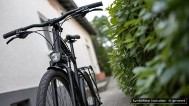 KI-generiertes Symbolfoto zu Fahrraddiebstahl bei Augsburg, Oberhausen, Weichselweg