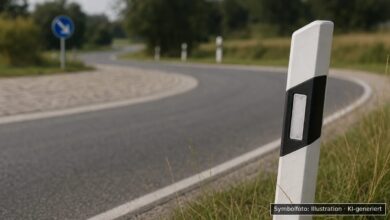 KI-generiertes Symbolfoto zu Verkehrsunfall bei Offingen