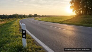 KI-generiertes Symbolfoto zu Verkehrsunfall bei Offingen