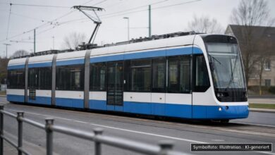 KI-generiertes Symbolfoto zu Verkehrsunfall bei Landsberger Straße, Pasing, München