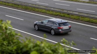 KI-generiertes Symbolfoto zu Fahrzeugkontrolle mit Bargeldsicherstellung bei Passau, Bundesautobahn A3